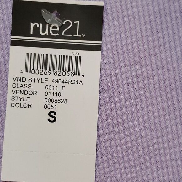 NWT Rue 21 Women's Lavender Long Sleeve Tee Size Small - Picture 4 of 5